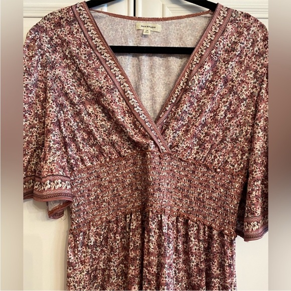 Max Studio Dresses & Skirts - NWOT MAX STUDIO SIZE MEDIUM BOHEMIAN STYLE MINI DRESS in PURPLE  and BROWNS